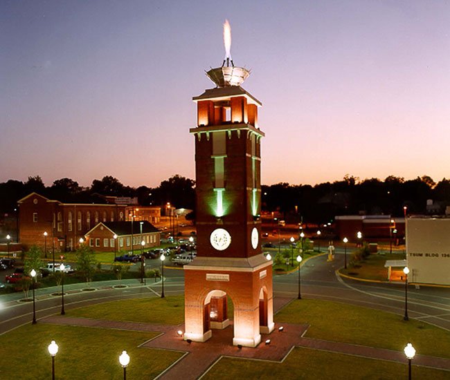 Troy State University at Montgomery Plaza and Clock Tower